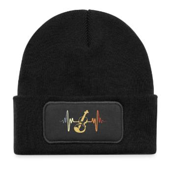 Vintage Violin - Kids' Recycled Patch Beanie - black - Front