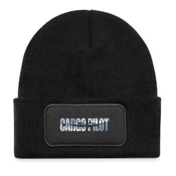 Cargo pilot DC-4 - Kids' Recycled Patch Beanie - black - Front