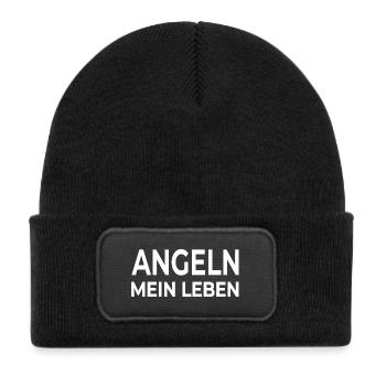 Angling - Kids' Recycled Patch Beanie - black - Front