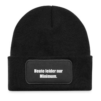 Unfortunately only a minimum today - Kids' Recycled Patch Beanie - black - Front