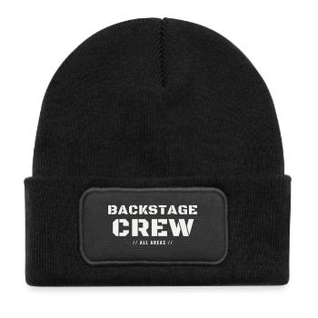 Backstage Crew All Areas Concert Team Staff Event - Kids' Recycled Patch Beanie - black - Front