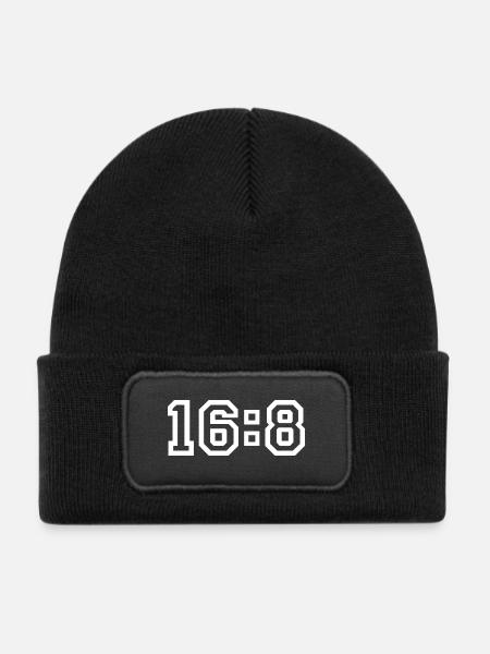 Diät - Kinder Recycelter Patch Beanie - Schwarz - Vorne