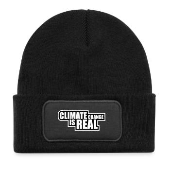 Climate Change Is Real Climate Change Science - Kids' Recycled Patch Beanie - black - Front