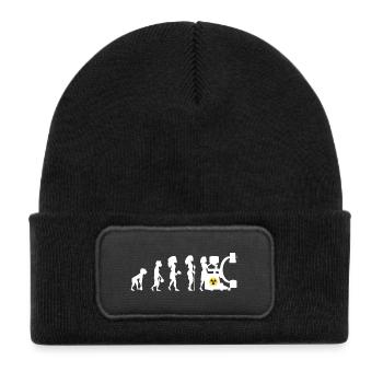Humor Manip Block Radio for Women Radiology - Kids' Recycled Patch Beanie - black - Front