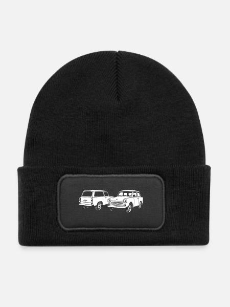 Zweitakter-Ikonen - Kinder Recycelter Patch Beanie - Schwarz