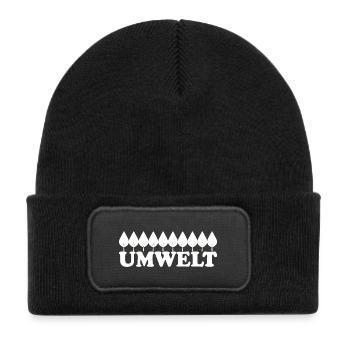Environment - Kids' Recycled Patch Beanie - black - Front