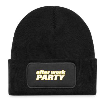 AFTER WORK PARTY - Kids' Recycled Patch Beanie - black - Front
