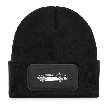 Shelby Cobra Muscle Car V8 - Cadeau d'anniversaire - Bonnet enfant en polyester recyclé avec patch - noir - Devant