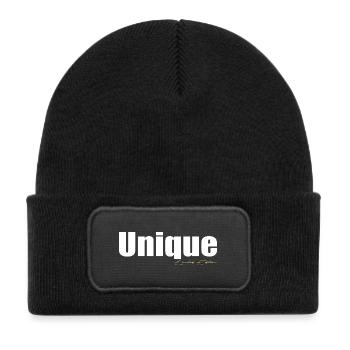 Unique - Kids' Recycled Patch Beanie - black - Front