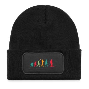 Evolution Ski - Kids' Recycled Patch Beanie - black - Front