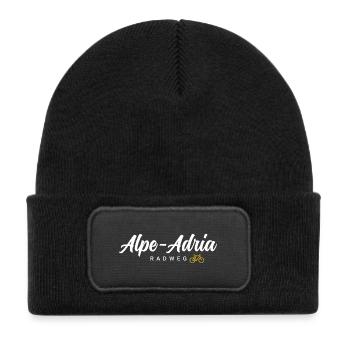 Alpe Adria Cycle Path - Kids' Recycled Patch Beanie - black - Front