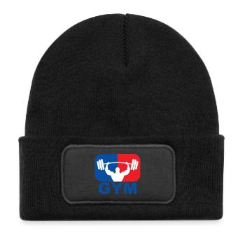GYM Bodybuilding Weight - Kids' Recycled Patch Beanie - black - Front