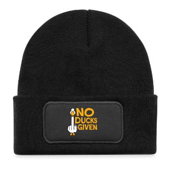 oie pas de canards donné majeur vilain canard cool - Bonnet enfant en polyester recyclé avec patch - noir - Devant
