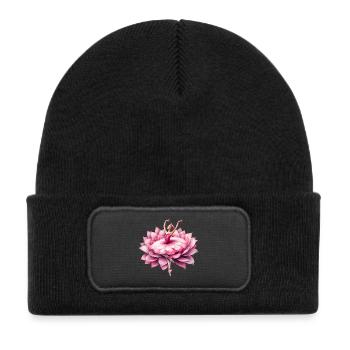Ballet dancer with tutu - Kids' Recycled Patch Beanie - black - Front