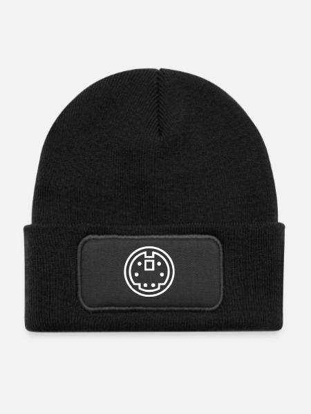 ADB connector - Kinder Recycelter Patch Beanie - Schwarz