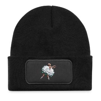 Ballet dancer with tutu - Kids' Recycled Patch Beanie - black - Front