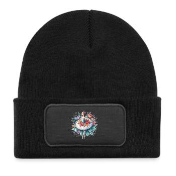Ballet dancer with tutu - Kids' Recycled Patch Beanie - black - Front