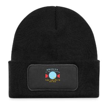 Objects in the Inventory We Use - Kids' Recycled Patch Beanie - black - Front