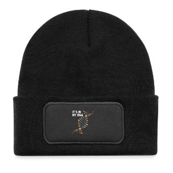 Es liegt in meiner DNA Lustiger Poolspieler Queue Sport - Kinder Recycelter Patch Beanie - Schwarz - Vorne