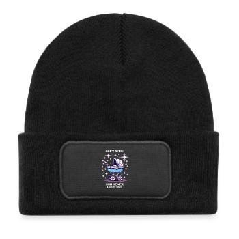 AFK? Mom never logs out | Gamer Mom, Parents - Kids' Recycled Patch Beanie - black - Front