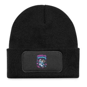 Null-G Zoomies | Astro Cat Space Humor - Kids' Recycled Patch Beanie - black - Front