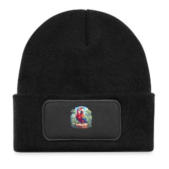 L’ère de l’ara - Bonnet enfant en polyester recyclé avec patch - noir - Devant