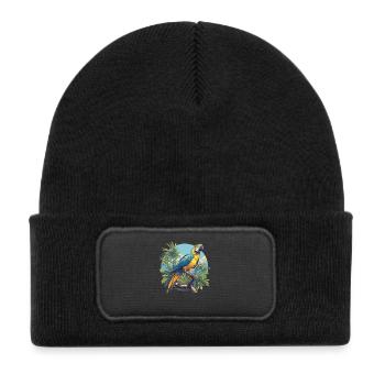 L’ère de l’ara - Bonnet enfant en polyester recyclé avec patch - noir - Devant