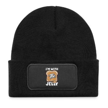 Peanut Butter & Jam Partner Look Design - Kids' Recycled Patch Beanie - black - Front