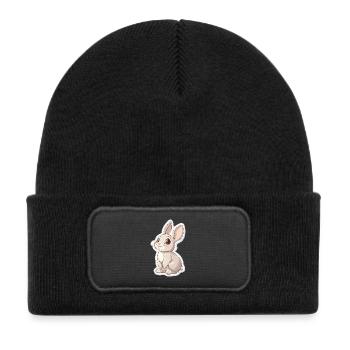 Hare - Kids' Recycled Patch Beanie - black - Front