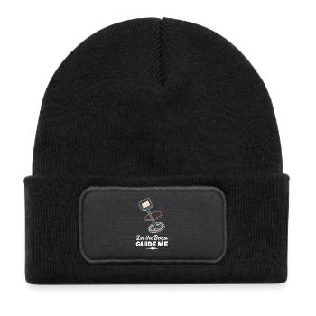 Introverted metal detector hobbyist - Kids' Recycled Patch Beanie - black - Front