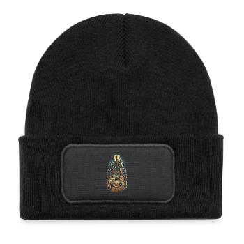 Comic Collector - Kids' Recycled Patch Beanie - black - Front
