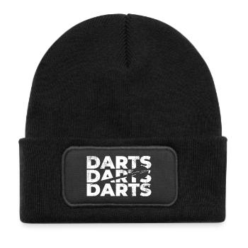 dard - Bonnet enfant en polyester recyclé avec patch - noir - Devant