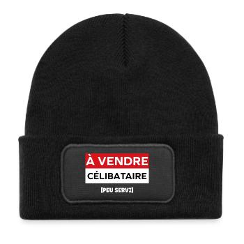 bachelor - Kids' Recycled Patch Beanie - black - Front