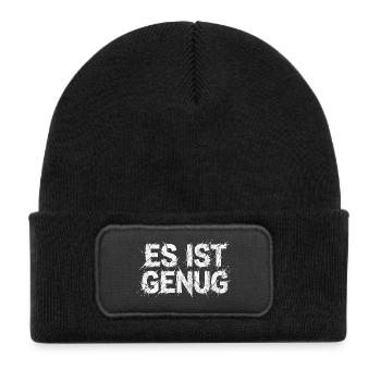 It's enough sarcasm statement - Kids' Recycled Patch Beanie - black - Front