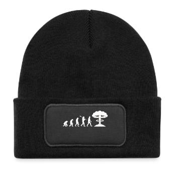 Evolution Nuclear Bomb - Kids' Recycled Patch Beanie - black - Front