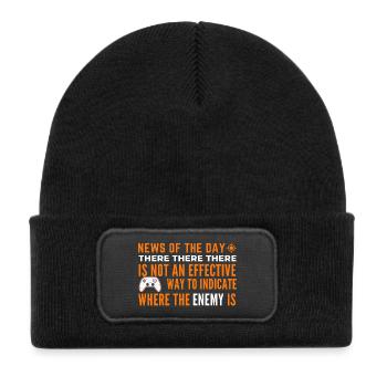 Enemy Location Insight Tee - Kids' Recycled Patch Beanie - black - Front