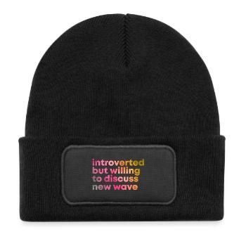 New Wave New Wave New Wave - Kids' Recycled Patch Beanie - black - Front