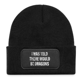 I Was Told There Would Be Dragons - Kids' Recycled Patch Beanie - black - Front