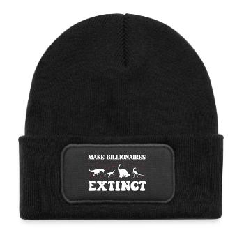 Make Billionaires Extinct - Kids' Recycled Patch Beanie - black - Front