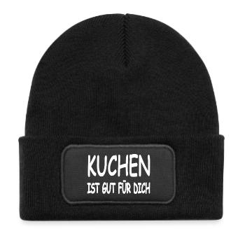 Cake - Kids' Recycled Patch Beanie - black - Front