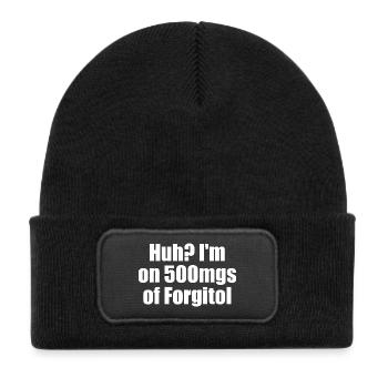 Yikes, I take 500 mg of Forgitol Teen Forget All - Kids' Recycled Patch Beanie - black - Front