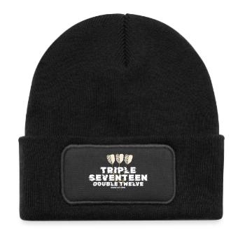 Vintage 1975 Darts Checkout - Kids' Recycled Patch Beanie - black - Front