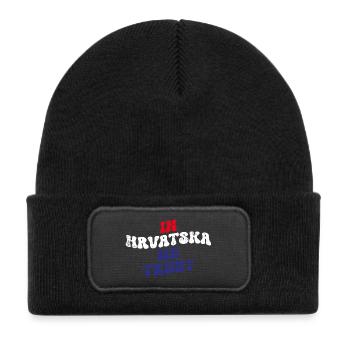 In Hrvatska we trust - Kids' Recycled Patch Beanie - black - Front