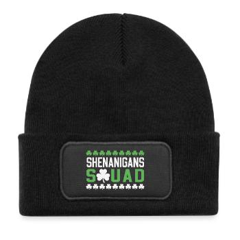 Shenanigans Squad - Kids' Recycled Patch Beanie - black - Front