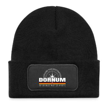 Dornum - Kids' Recycled Patch Beanie - black - Front