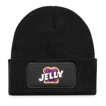 Peanut Butter & Jam Partner Look Design - Kids' Recycled Patch Beanie - black - Front