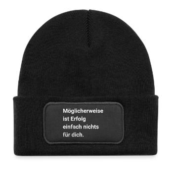 Maybe success is just not for you. - Kids' Recycled Patch Beanie - black - Front
