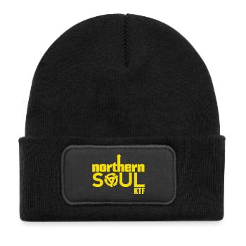 Northern Soul KTF - Musique rétro des années 1960 - Bonnet enfant en polyester recyclé avec patch - noir - Devant
