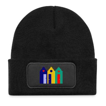 anniversary. Anniversary Decade. humor. funny - Kids' Recycled Patch Beanie - black - Front