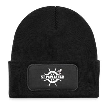 St. Paulians - Kids' Recycled Patch Beanie - black - Front